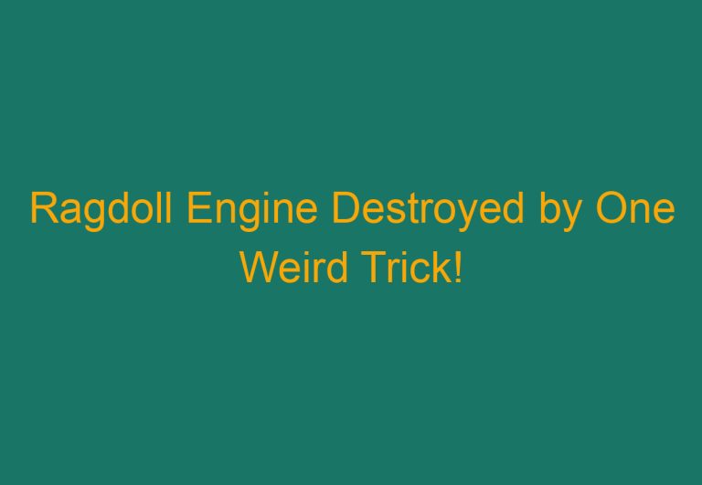 Ragdoll Engine Destroyed by One Weird Trick!